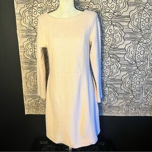 Saturday Sunday Light Pink chevron pattern dress